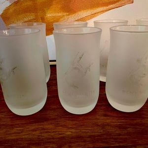 Remy Martin Frosted Glass Cognac Champagne collectible barware glass